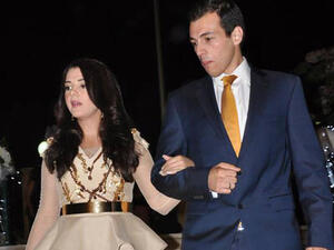 Donia Samir Ghanem and her husband journalist Rami Radwan (Image: Facebook)