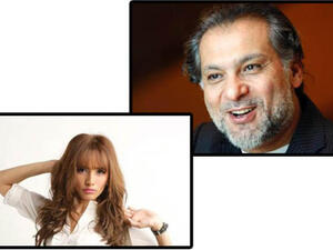المخرج السوري حاتم علي والفنانة المصرية زينة