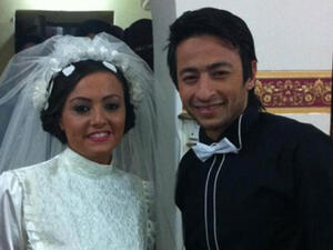 الفنان حمادة هلال والفنانة بشرى في فيلم "مستر اند مسز عويس"