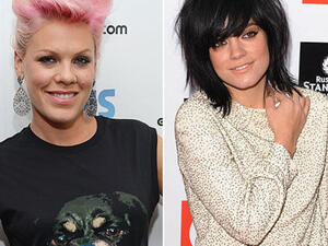 النجمتان الأميركية بينك والبريطانية ليلي آلن 