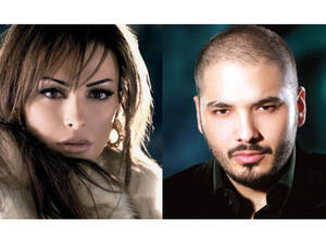 الفنان رامي عياش والفنانة امل حجازي 