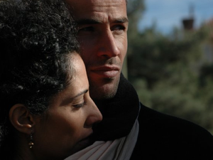 Saleh Bakri with Suheir Hammad in a still from Salt of the Sea. (IMDB)