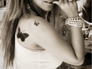 The pretty ink work Suzanne showed off on Instagram. (Al Watan Voice)