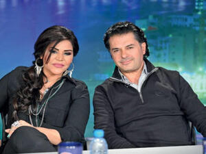 الفنانة احلام والفنان راغب علامة