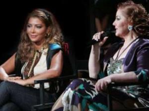 الفنانة السورية ميادة الحناوي ومواطنتها الفنانة أصالة نصري