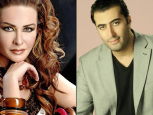 الفنان باسم ياخور والفنانة لورا ابو اسعد