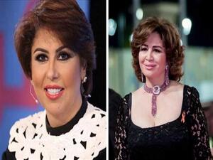 الإعلامية الكويتية فجر السعيد والفنانة المصرية إلهام شاهين