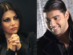 الفنانة هيفاء وهبي والفنان ادم 