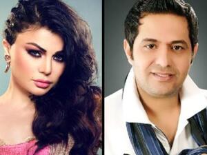 الفنان حاتم العراقي والفنانة هيفاء وهبي 