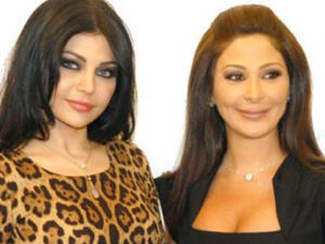 الفنانة هيفاء وهبي والفنانة اليسا