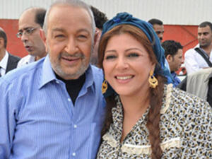 الفنانة هالة صدقي والفنان نور الشريف