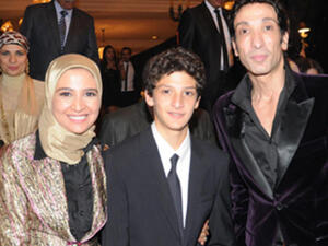 الفنانة المصرية المعتزلة حنان ترك وطليقها وابنها