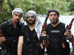 الفنان قصي الخولي في احد مشاهد منبر الموتى