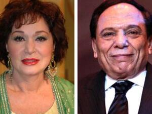 الفنان عادل امام والفنانة لبلبة