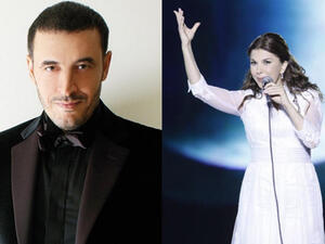 الفنانة ماجدة الرومي والفنان كاظم الساهر