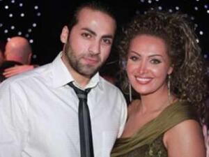 الفنانة قمر خلف وزوجها مهيار خضور