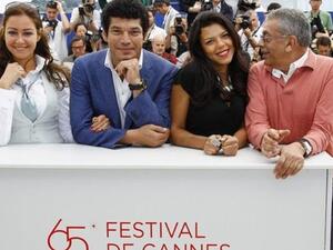 طاقم عمل فيلم "بعد الموقعة" في مهرجان كان السينمائي