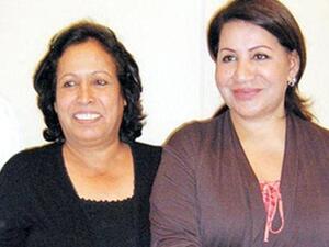 الفنانة حياة الفهد والفنانة سعاد العبدالله