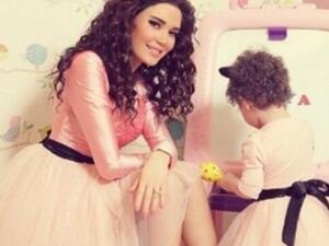 النجمة سيرين عبدالنور مع ابنتها تاليا