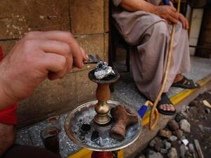 Lighting up but this time just some sheesha