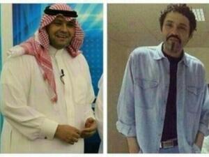 الفنان يوسف الجراح قبل وبعد الجراحة. 