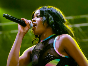 The 26-year-old rapper shared a voice recording in which she can be heard crying as she recounts her feelings after the alleged sexual assault. /AFP