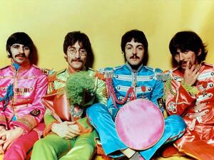 The Beatles in Sgt. Pepper costume. (EMI Records)