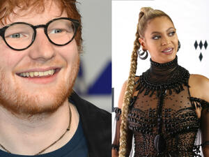 'Perfect Duet' track, which was posted on Sheeran's YouTube page, features Beyonce entering during the second verse. (source: DFree/JStone - Shutterstock)