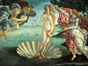 From Botticelli's "The Birth of Venus," a famous Renaissance painting. (Wikimedia Commons)