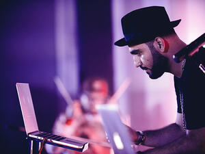 Emirati artist DJ Bliss playing a show in Dubai. (Vklybe.com)