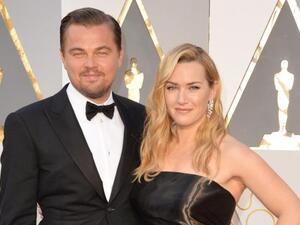 Leonardo DiCaprio and Kate Winslet, dorks. (Kevin Dietsch / UPI)