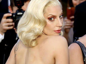 Gaga sported a massive sparkler on her left hand in a new photo on Instagram following reports she will marry boyfriend Christian Carino. (source: Tinseltown-Shutterstock)