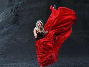 Manal Ajaj's less controversial fashion. (ManalAjaj.com)