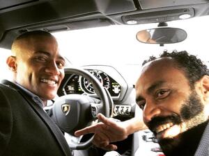 Check-out that Lamborghini, bro. (Instagram / mohamedramadanws)