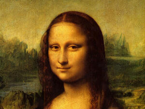 The single most famous painting in the world, and it's about the size of a bathroom mirror.