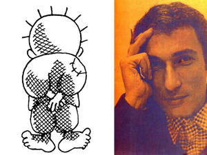 Handala and his creator, Naji al-Ali. (Handala.org / Al-Ali family)