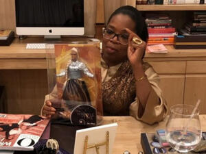 The 64-year-old media mogul and actress said in an Instagram video Saturday that she loves the "action figure" Mattel made of her character, Mrs. Which. (@oprah - Instagram)