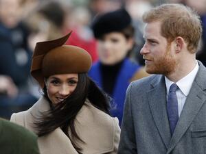 Prince Harry and Meghan Markle celebrated the start of 2018 in the French Riviera. (Source: Adrian DENNIS - AFP)