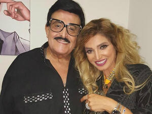 Rogena with actor Samir Ghanem. (Instagram / rogenaofficial)