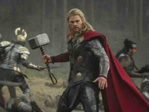 Thor with his mighty hammer. (Walt Disney)