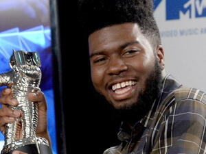 Khalid looked very proud. (Jim Ruymen / UPI)