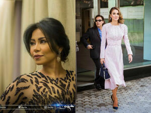 Sherine (L) and Queen Rania of Jordan (R). (Instagram / sherine / Instagram / queenrania)