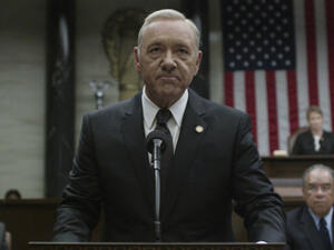 Kevin Spacey as Frank Underwood looks pissed. (Netflix)