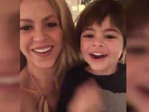 Earlier on Saturday, Shakira posted a longer message to her fans alongside a photo selfie of her smiling in the same dress. (Instagram) 