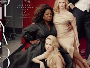 Reese Witherspoon and Oprah Winfrey have responded on Twitter to the extra limbs they appear to have in the latest issue of Vanity Fair. (Source: Instagram - @vanityfair)