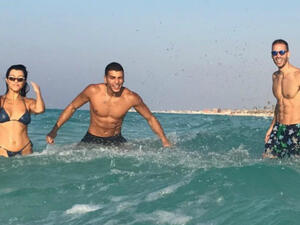 Youssef and Kourtney took to Egypt last summer. (Instagram / Simon Huck)