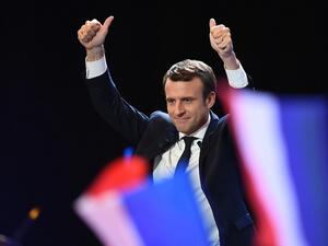 Macron rose to power earlier this year with a promise to increase France’s standing in international diplomacy (AFP)