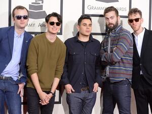 Vampire Weekend arriving on the red carpet for the 56th Grammy Awards in Los Angeles. (AFP/File) 
