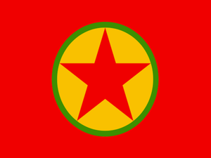 PKK flag (Source: Wikimedia Commons) 