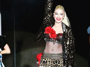  this was Stefani’s first public performance in the emirate (Source: gwenstefani / Instagram) 